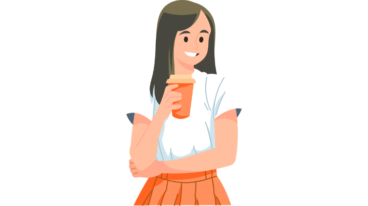 FrauDieEinenKaffeeInDerHandHaelt